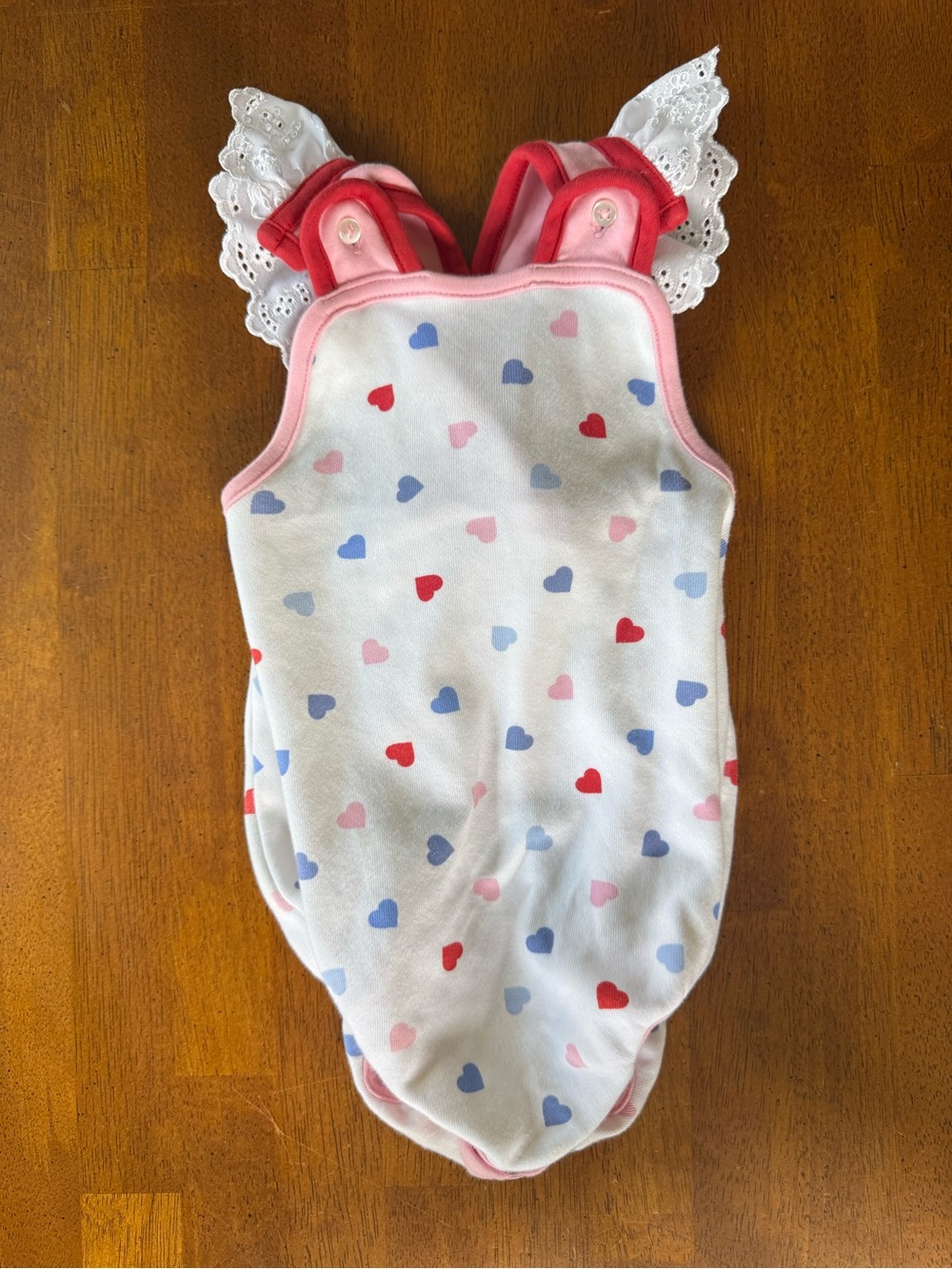 The Beaufort Bonnet Company Pink and White Heart One-Piece